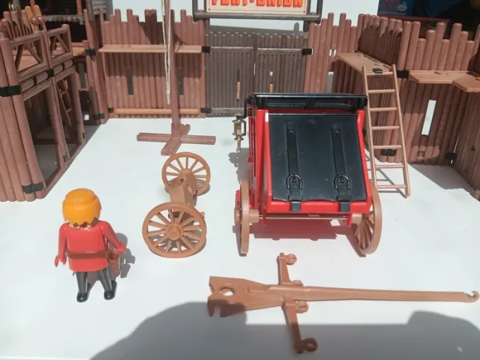 Lot figurines playmobil Vintage 1976 Fort Union Playmobil 3420. - photo numéro 7