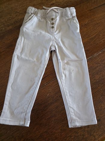 Pantalon beige coton léger Gemo 24 mois