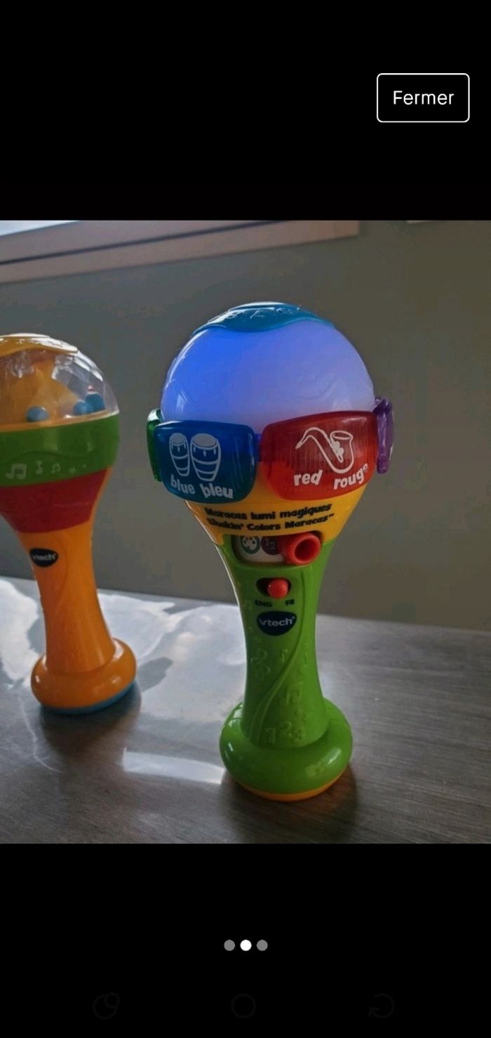 Hochet musical - Maracas Lumi Magiques - photo numéro 2