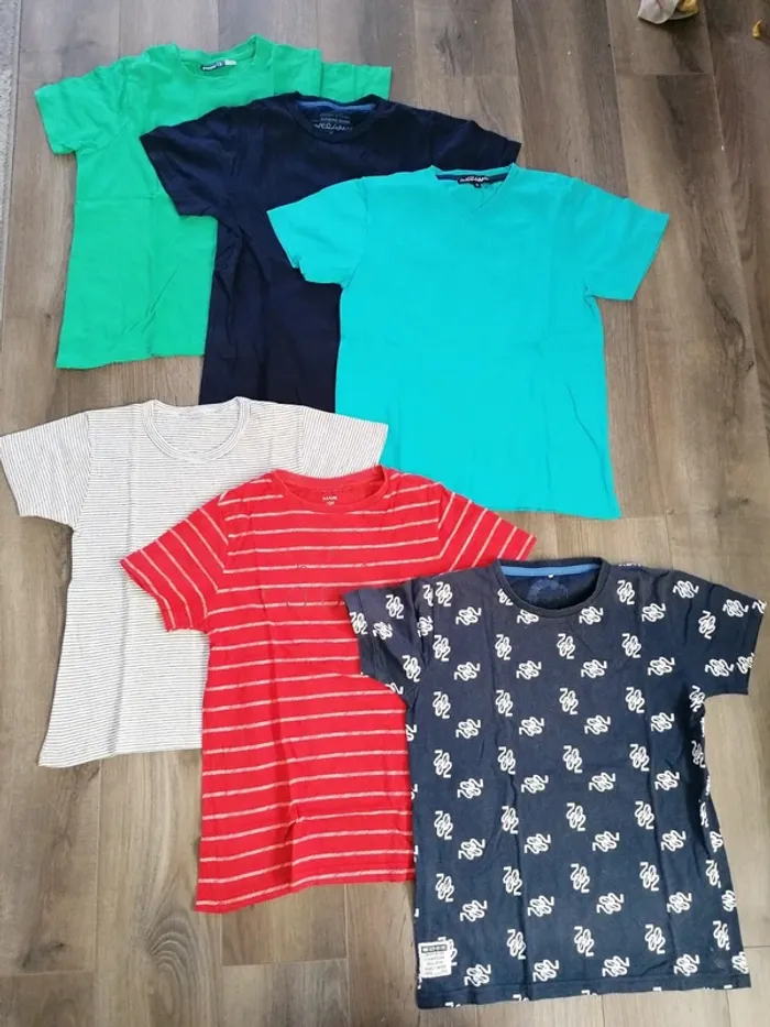 Lot 6 T shirts 12 ans