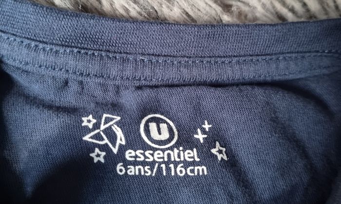 T-shirt marine (Je peux pas j'ai poney) 6ans mixte - photo numéro 2