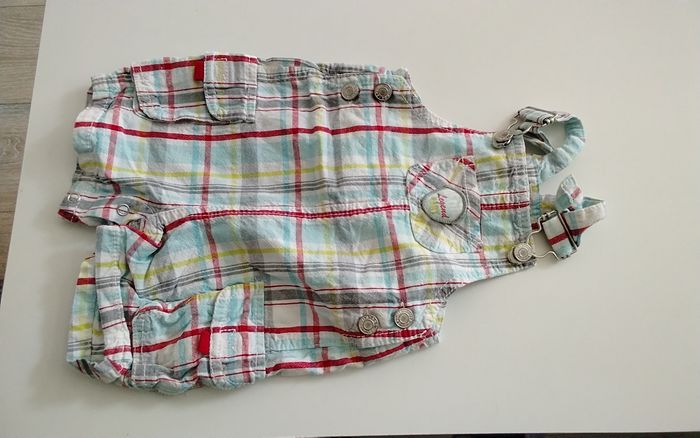 Salopette short 6 mois