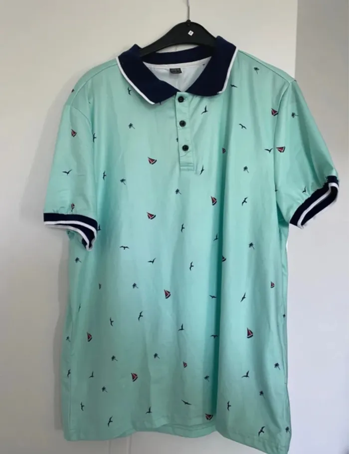 Polo homme vert