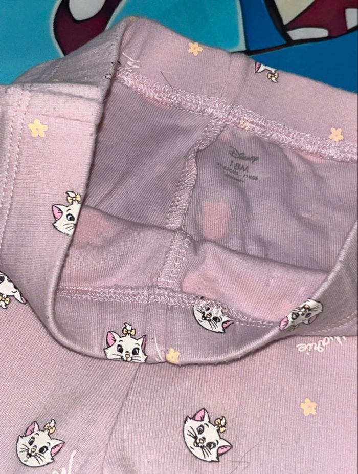 Ensemble 3 pièces Disney Marie 18 mois - body, legging et bandeau assorti - photo numéro 5