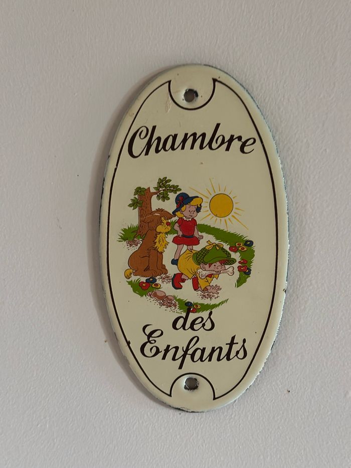 Lot de 3 plaques émaillées vintage - photo numéro 5