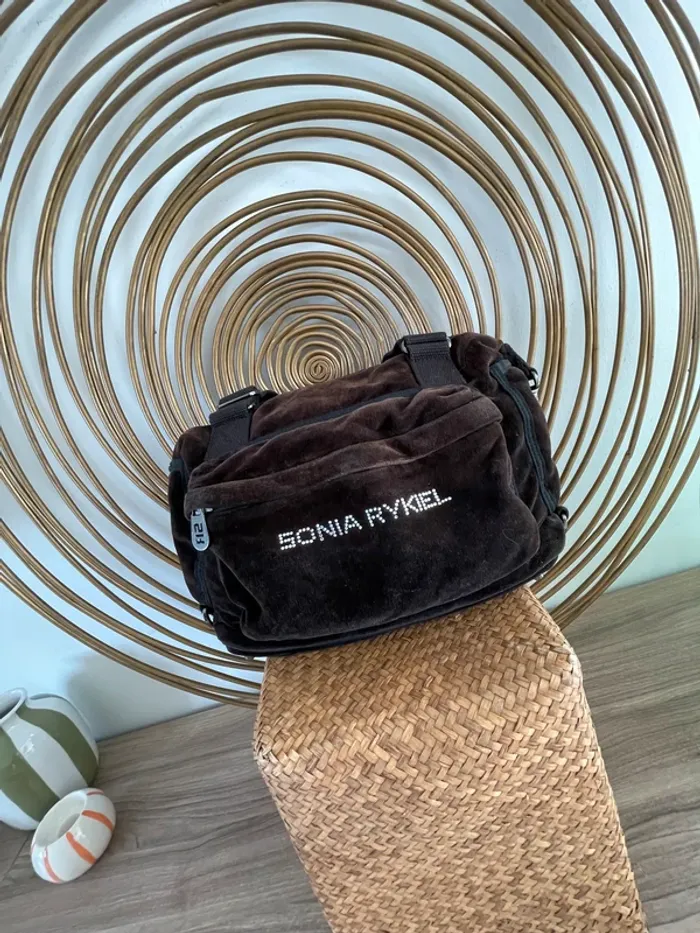 Sac à main Sonia Rykiel en velours - photo numéro 2