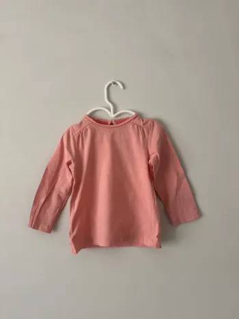 👚 t-shirt manche longue - bébé fille - 24 mois - 100% coton - kiabi- très bon état