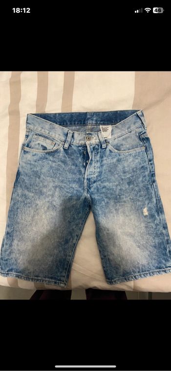 Short en jean homme