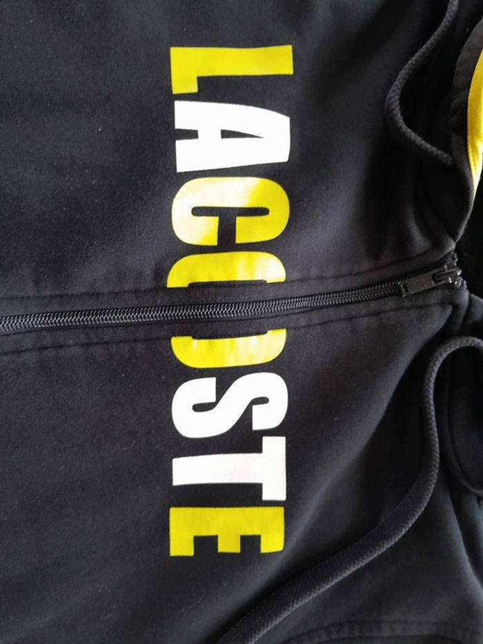 Vest sweat capuche fermeture Lacoste taille 6 - photo numéro 3
