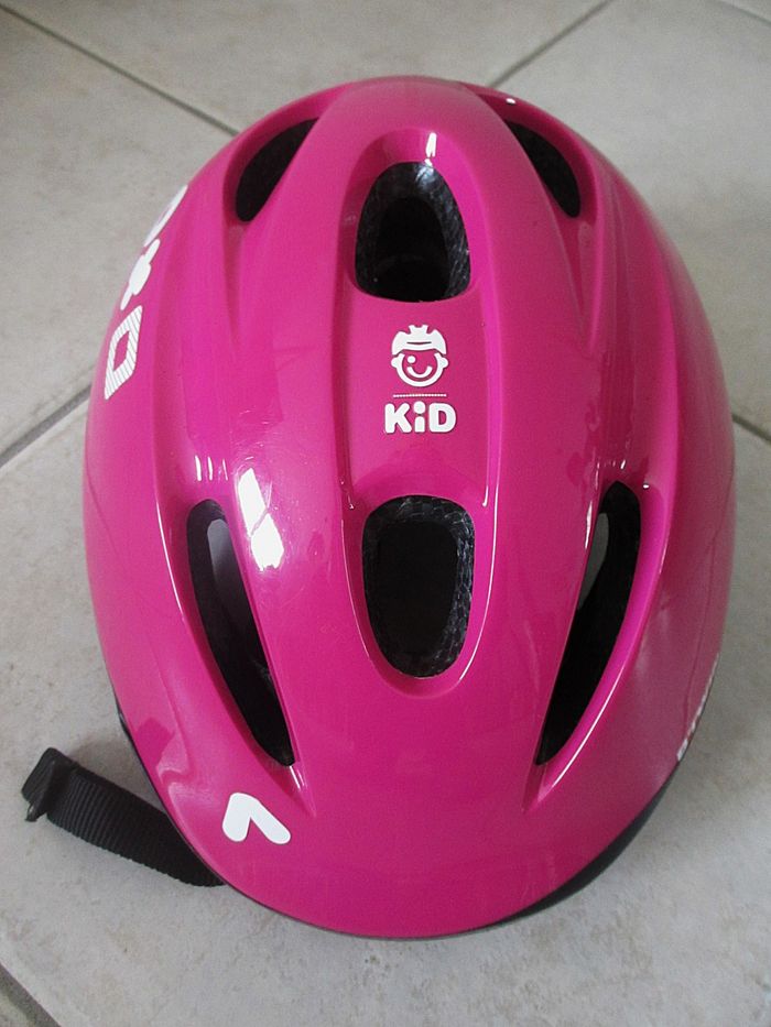 Casque vélo enfant Btwin fuchsia KH 300 - 52-56 cm - photo numéro 2