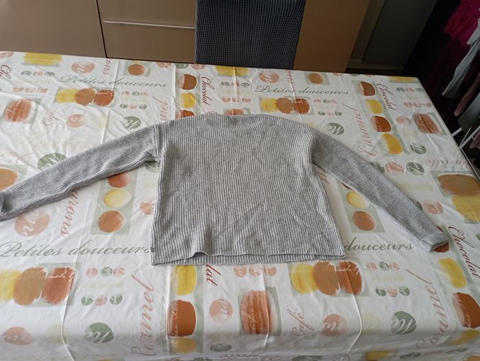Pull gris manches longues 12 ans Okaïdi 4€ - photo numéro 4