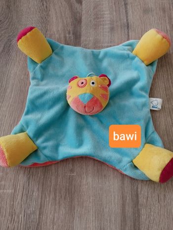 Doudou chat tigré bawi