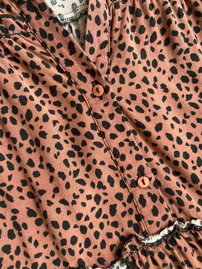 Robe à volants léopard pull & bear - photo numéro 4