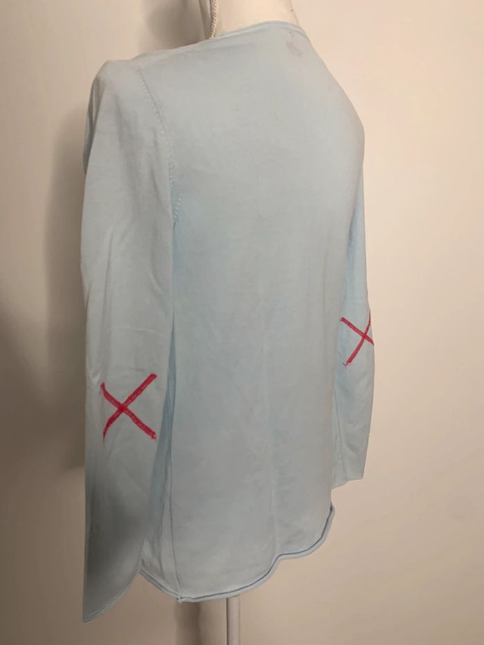 Pull léger bleu ciel Little Marcel T38 M - photo numéro 4