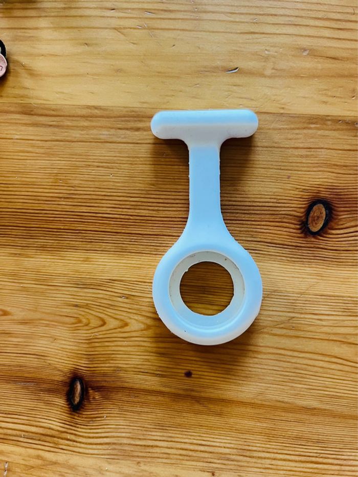 Support montre en silicone blanc