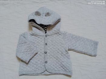 Kimbaloo veste capuche grise matelassé