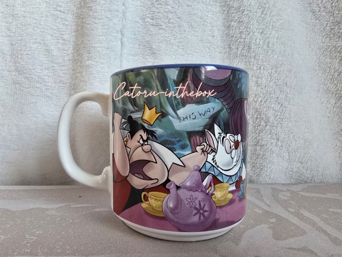 Tasse scène Disney Alice pays des merveilles Cheshire Lapin blanc - photo numéro 6