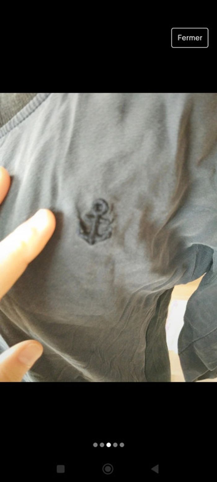 Robe simple casual vintage Sonia Rykiel taille s bleu noir - photo numéro 3