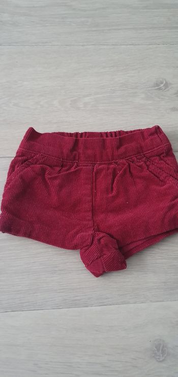 short bordeaux 1/3 mois fille, Kiabi