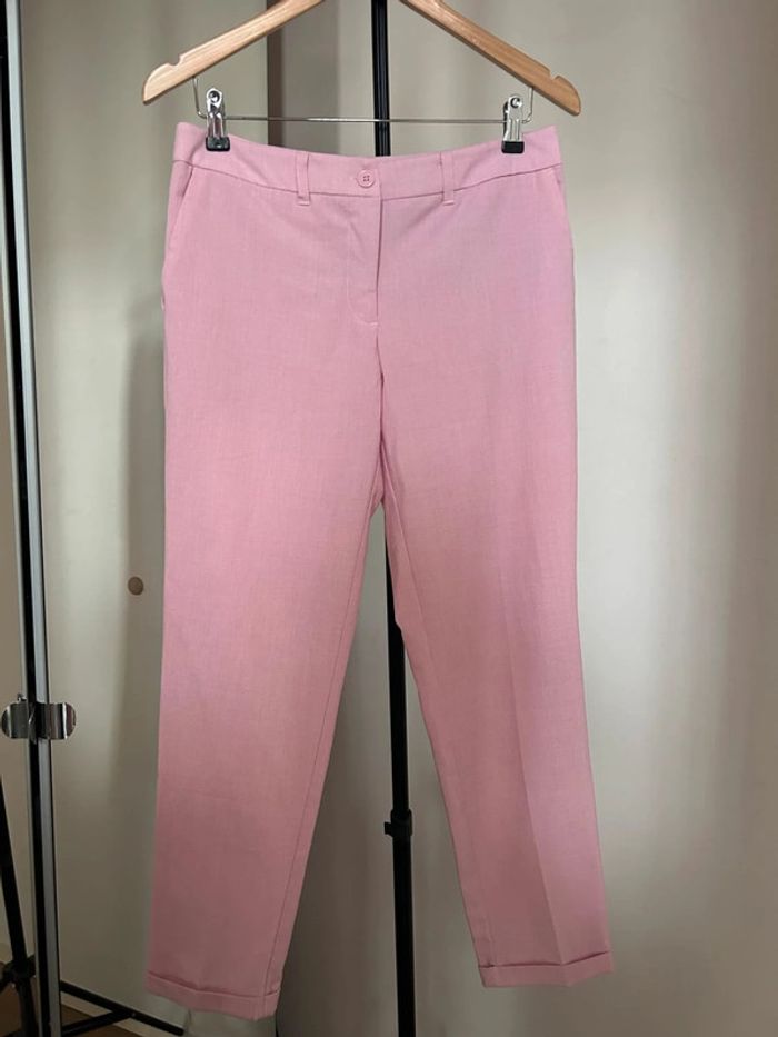 Pantalon rose tissus légèr 38 Bodylirt