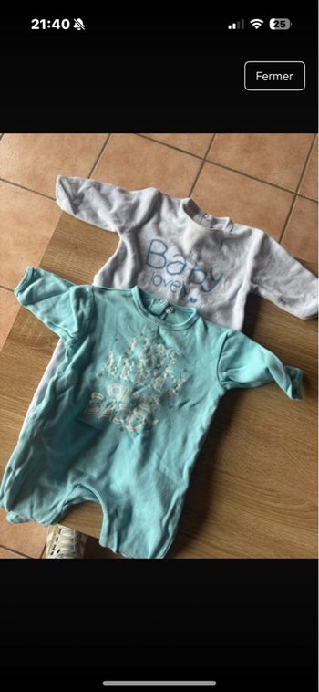 Lot de 2 pyjamas bébé 