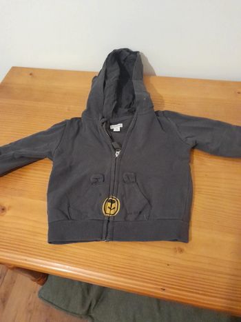 gilet zippé avec capuche 18 mois PAt et Ripaton