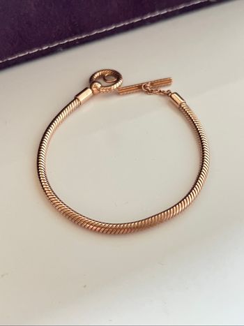 Pandora bracelet or rose 16cm