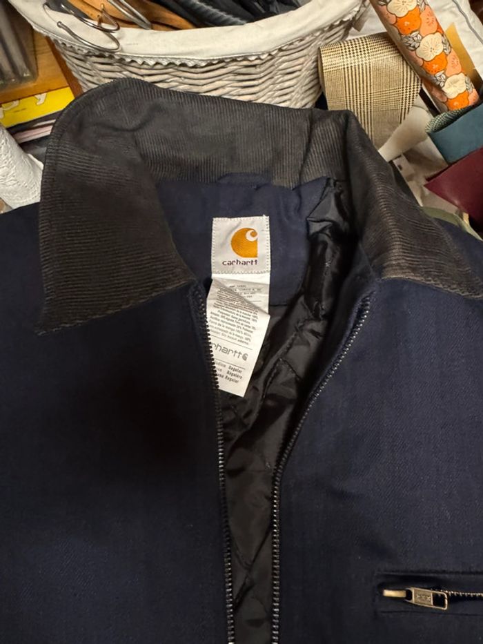 Veste Carhartt bleu marine – authentique, très bon état - photo numéro 3
