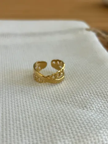 Bague dorée Louyetu
