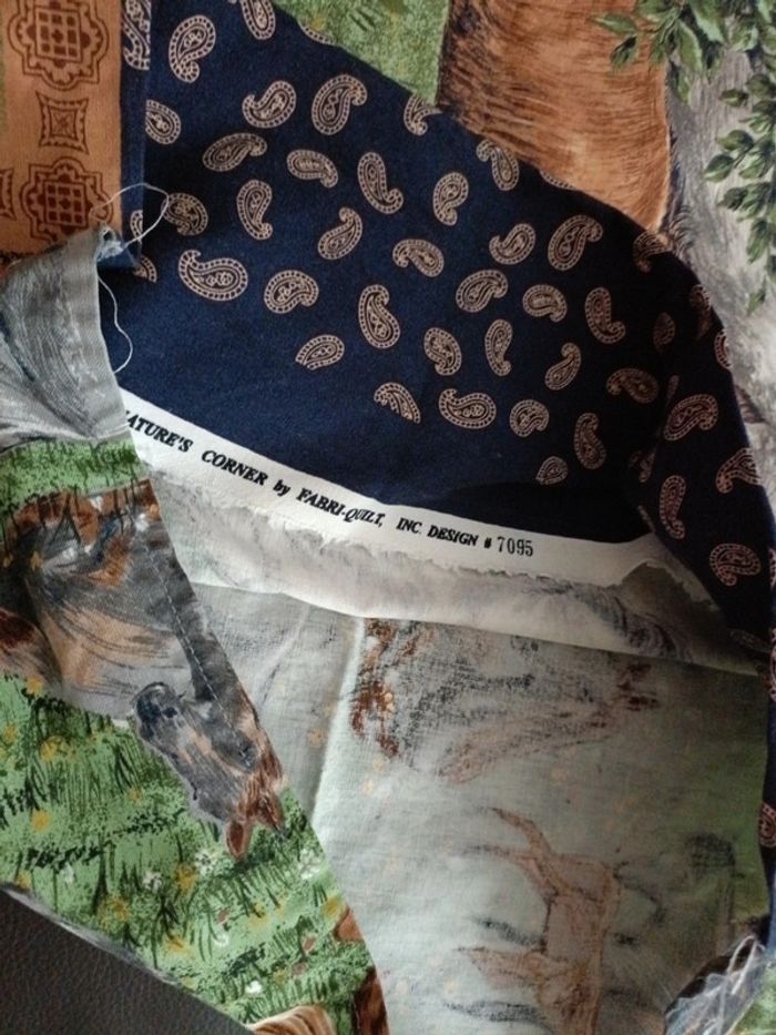 Deux magnifiques housse de coussin, taie chevaux 40 fabri quilt - photo numéro 3