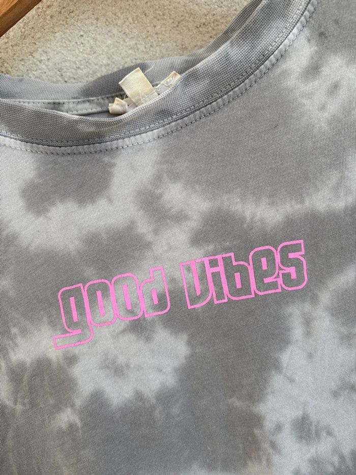 t-shirt gris tie and dye taille S jennyfer - photo numéro 3