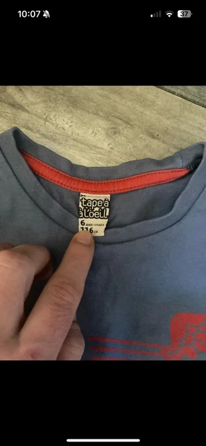 Tee shirt garcon 5/6 ans - photo numéro 5