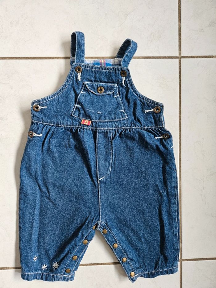 Salopette en jean fille 6 mois DPAM u22 - photo numéro 2