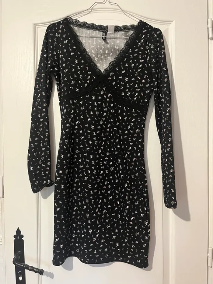 robe longue noir shein taille S