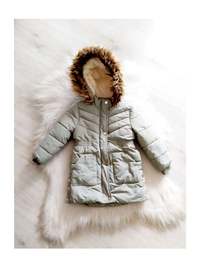 Anorak doudoune fille parka hiver à capuche pour fille 4 ans