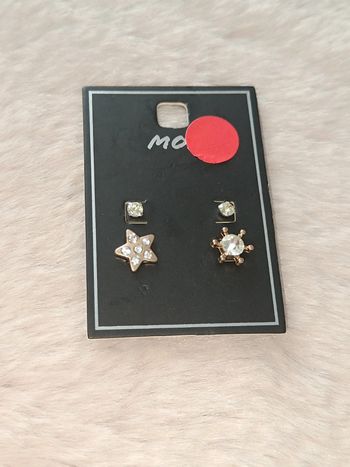 2 paires dorée-Moa⭐1€