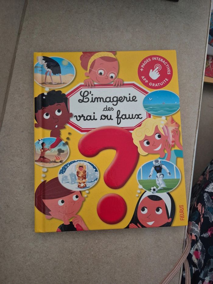 Livre enfant- L'imagerie des vrai ou faux - Fleurus