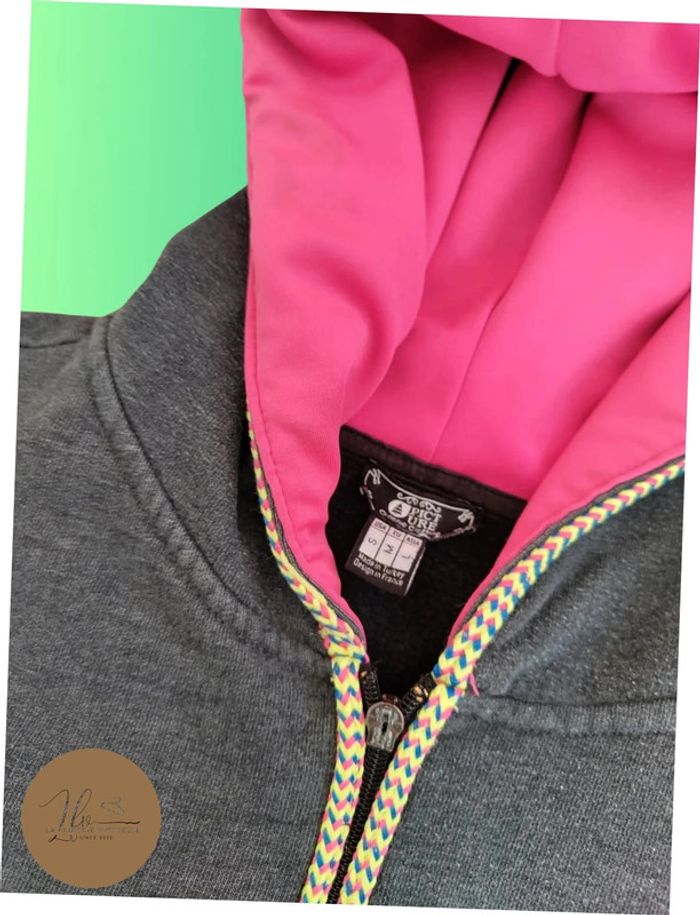 Veste Picture Grise et Rose - photo numéro 3
