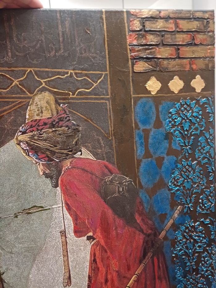 Tableau peint à la main.  80x60 cm - photo numéro 5