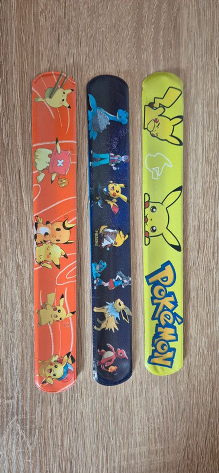 Lot de 3 bracelets Pokémon magnétique