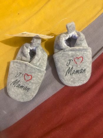 Chaussons j’aime maman neuf mixte