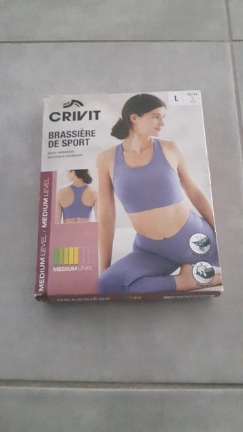 Brassiere sport mauve