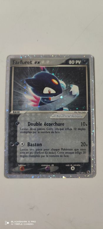 Farfuret EX 103/109 Serie EX Rubis & Saphir (RS 103) carte pokémon