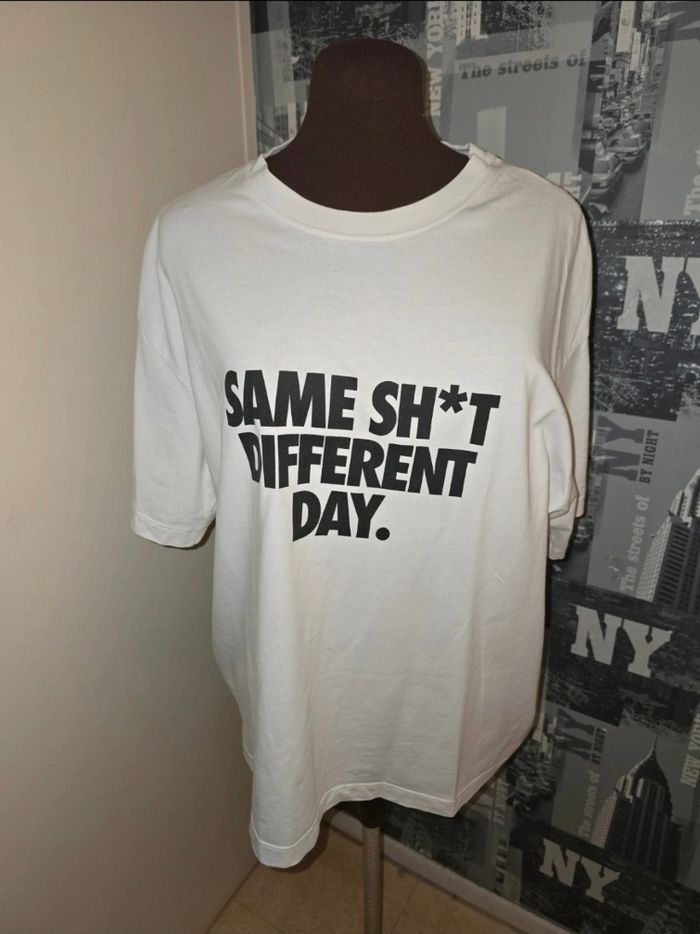 T-shirt simple lettres imprimé