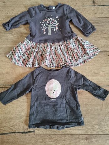 Robe et tee shirt manches longues