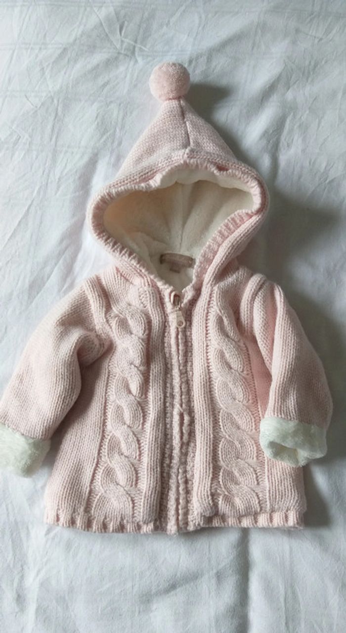 Gilet chaud à capuche Kimbaloo rose