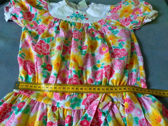 Robe fille fleurie – Taille inconnue (voir mesures en photo) - photo numéro 8