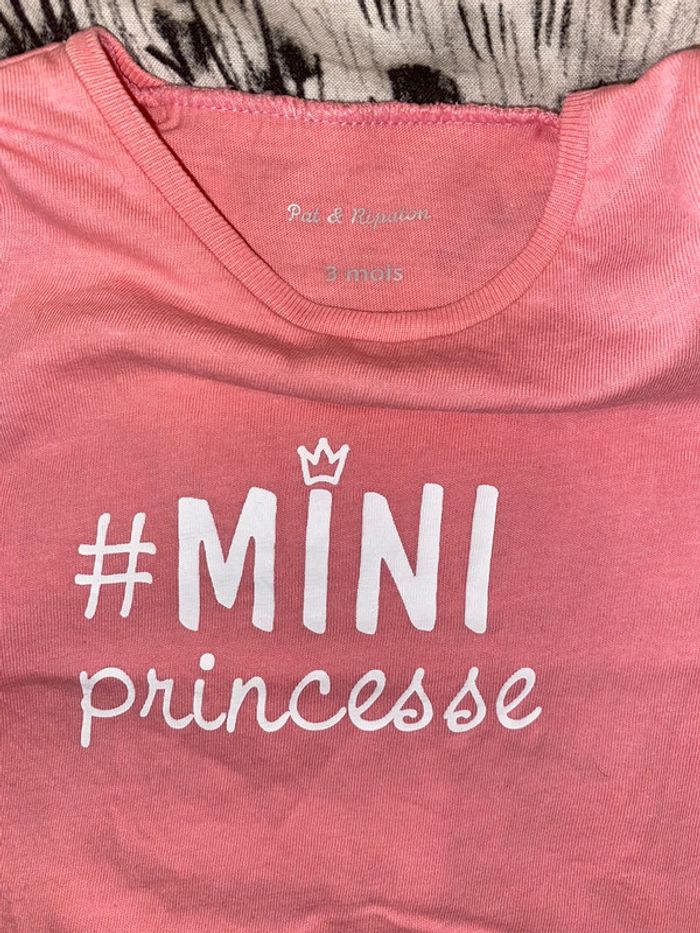 T-shirt manche courtes, Pat et Ripaton, 3 mois. - photo numéro 3