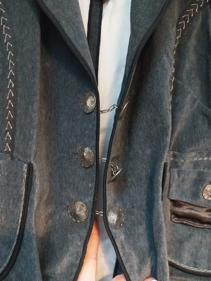 Veste grise Marithé François Girbaud 42 - photo numéro 3
