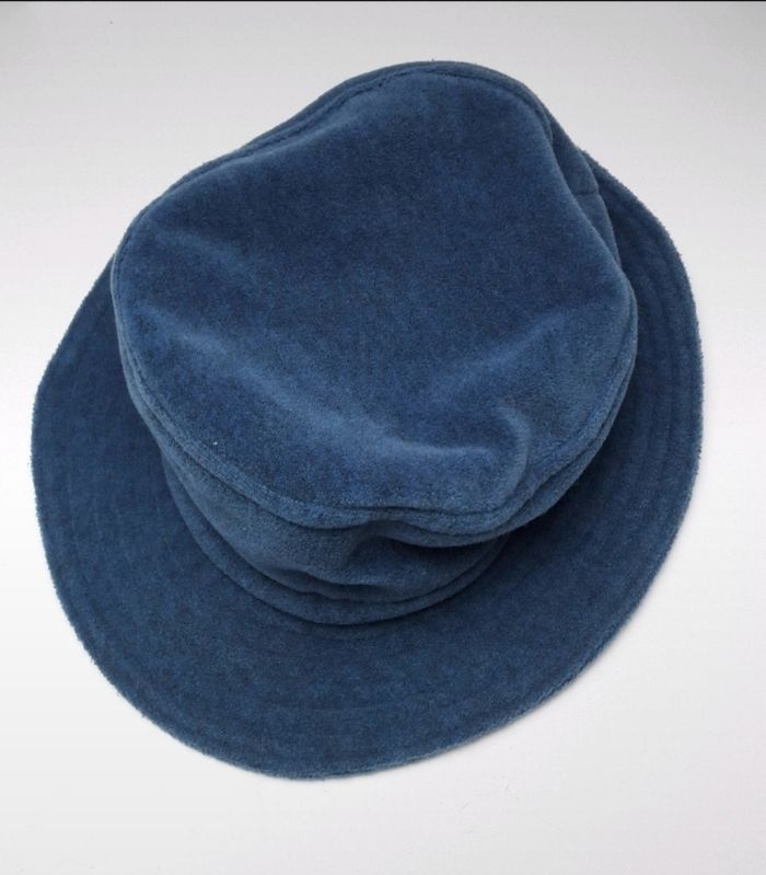 👒 Magnifique chapeau handmade  velour bleu pour petite fille